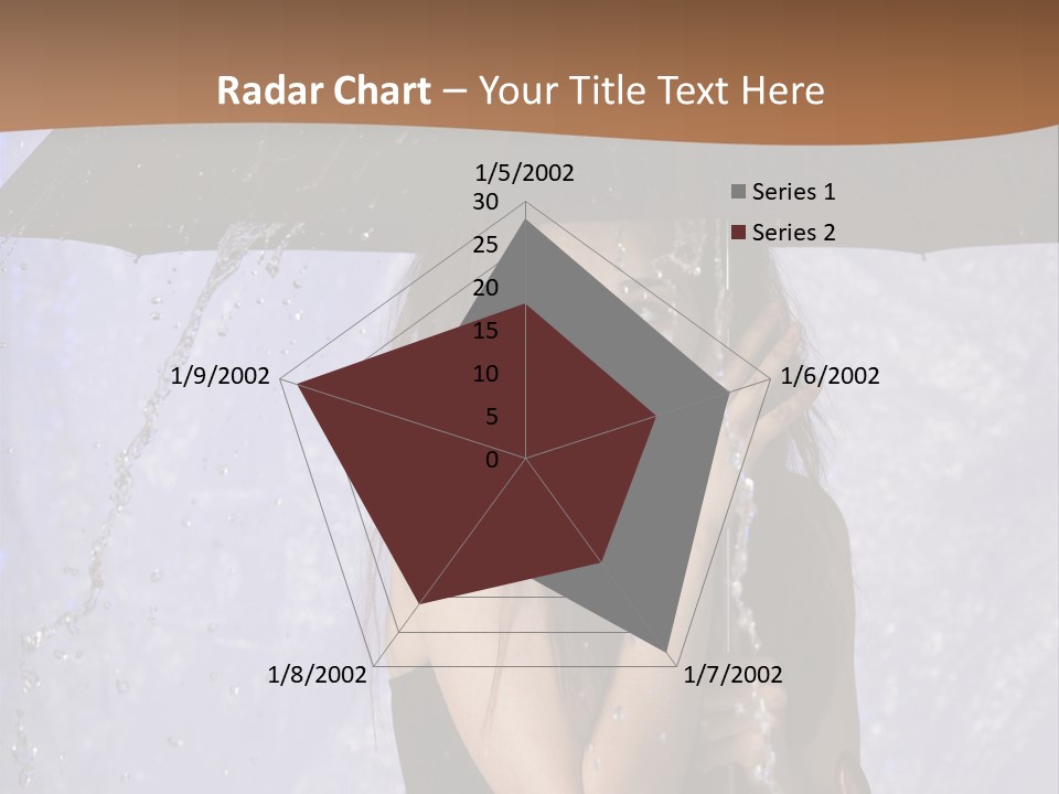 Wet Girl Meteorology PowerPoint Template