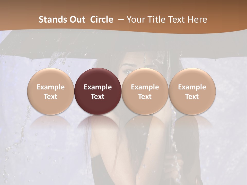 Wet Girl Meteorology PowerPoint Template