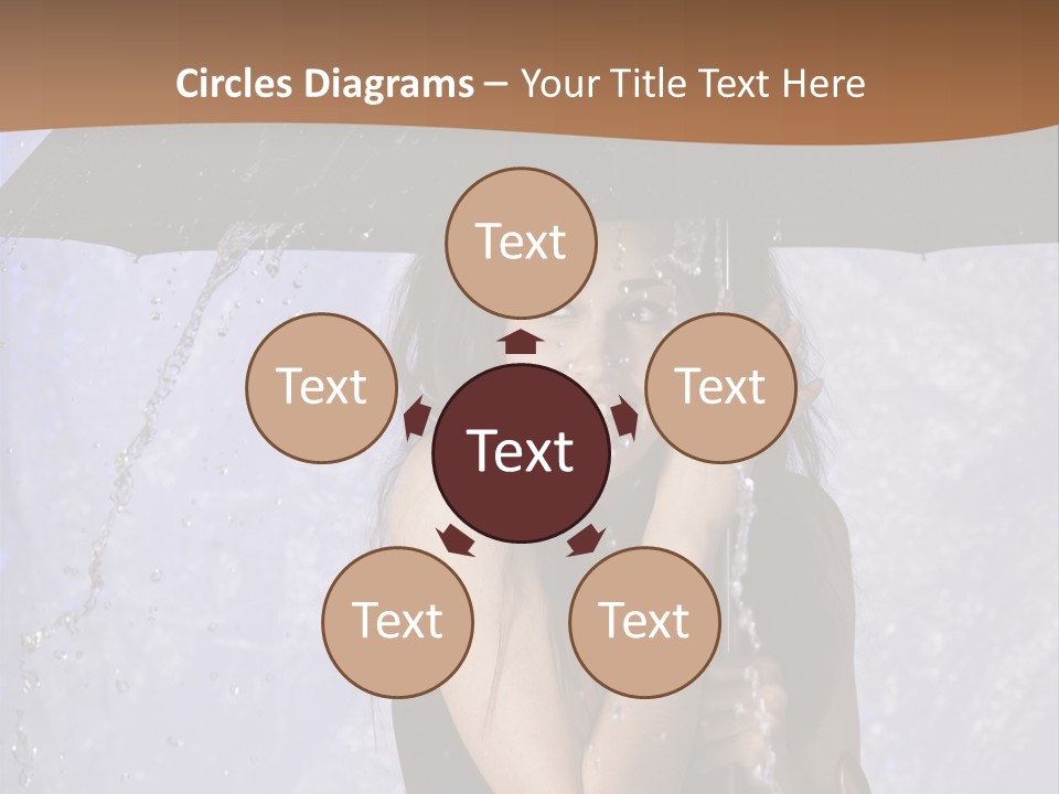 Wet Girl Meteorology PowerPoint Template