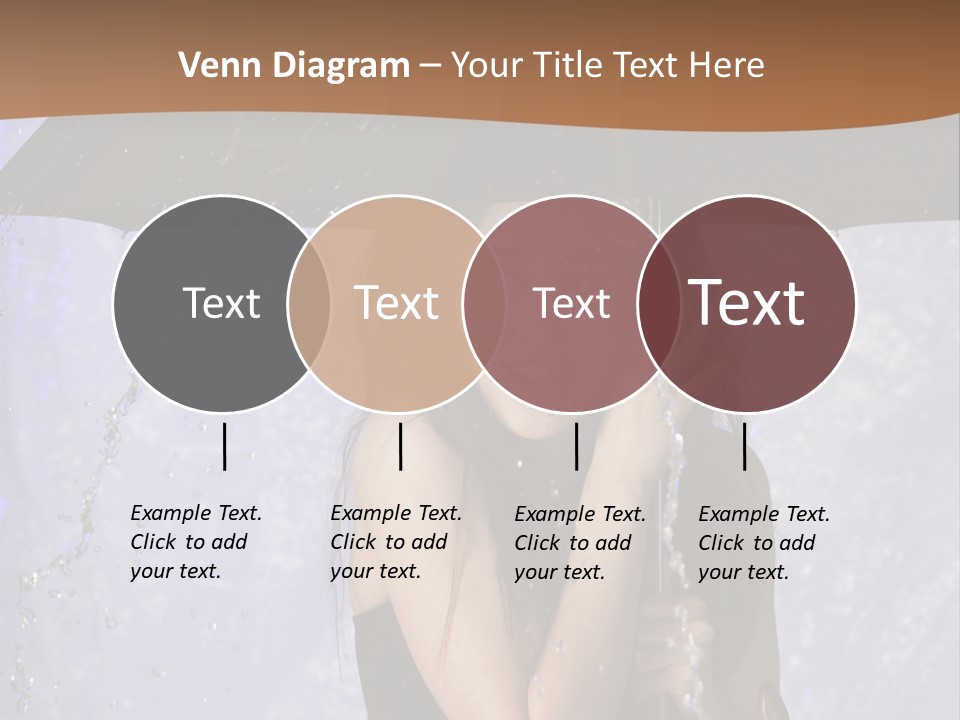 Wet Girl Meteorology PowerPoint Template