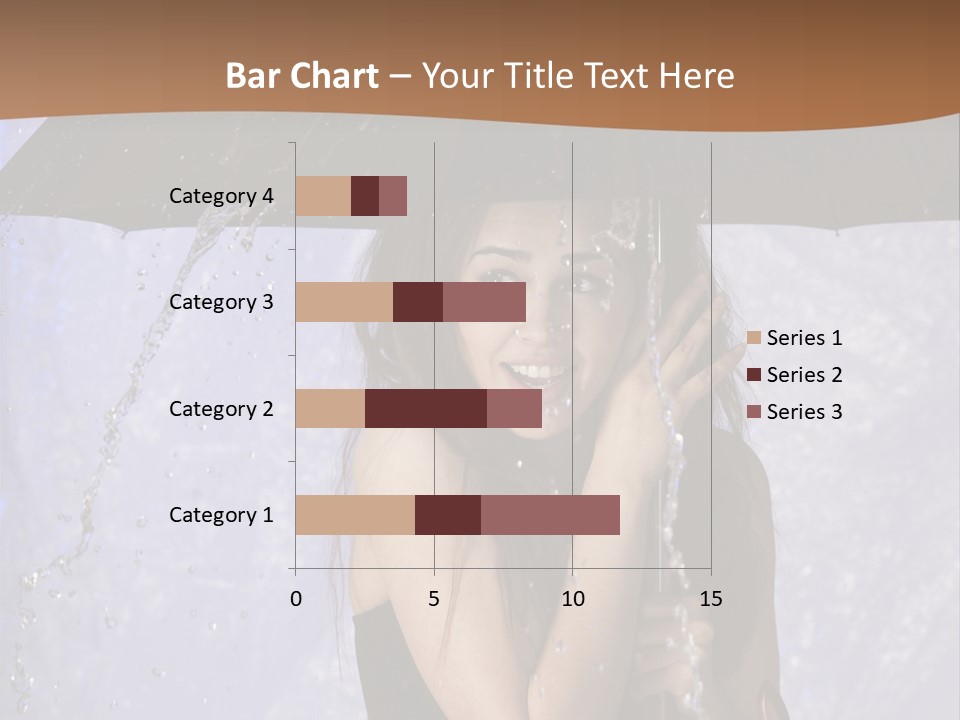 Wet Girl Meteorology PowerPoint Template