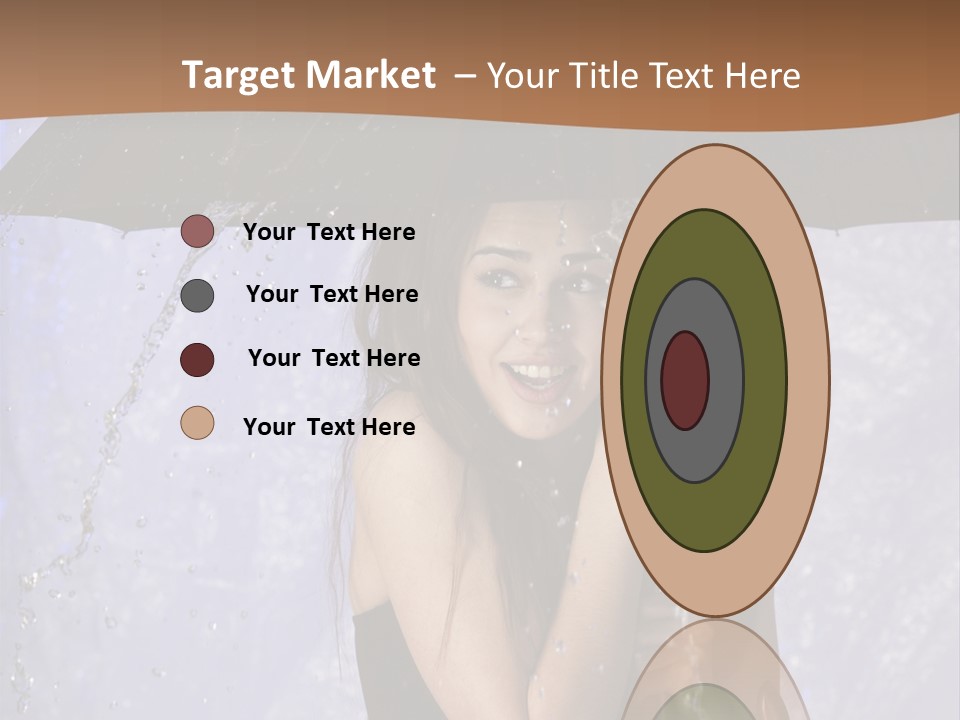 Wet Girl Meteorology PowerPoint Template