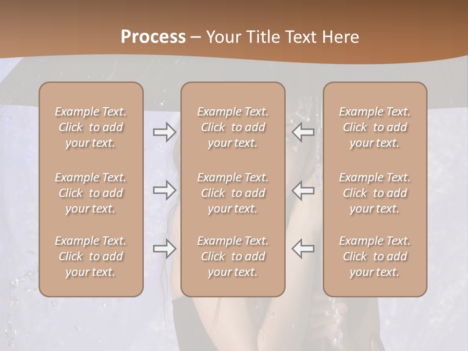Wet Girl Meteorology PowerPoint Template