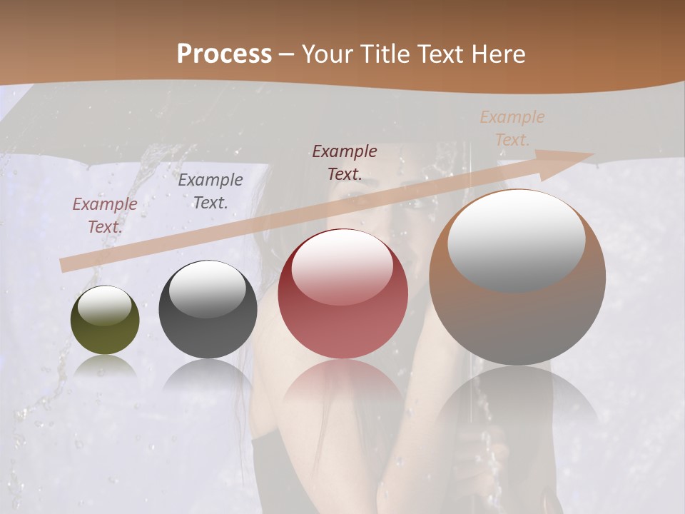 Wet Girl Meteorology PowerPoint Template