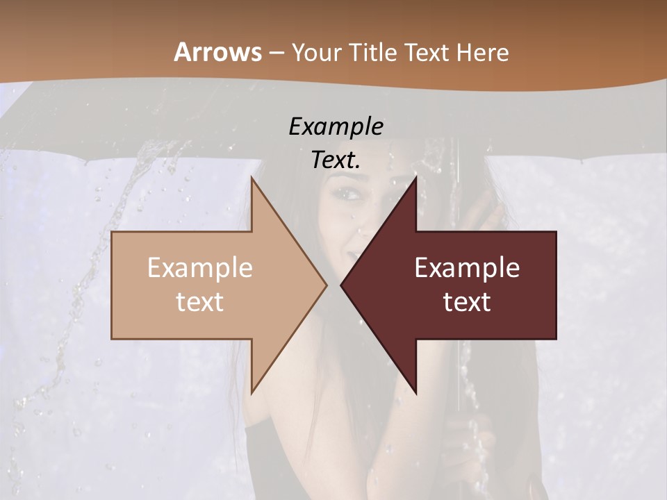 Wet Girl Meteorology PowerPoint Template
