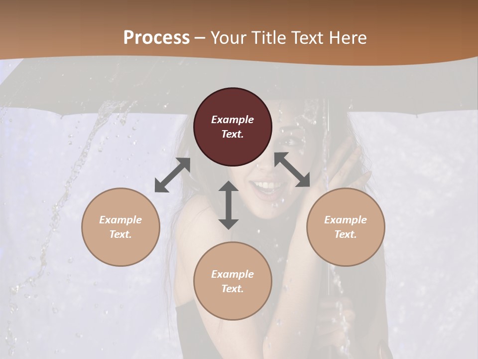 Wet Girl Meteorology PowerPoint Template