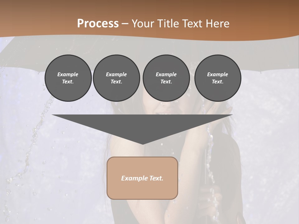 Wet Girl Meteorology PowerPoint Template