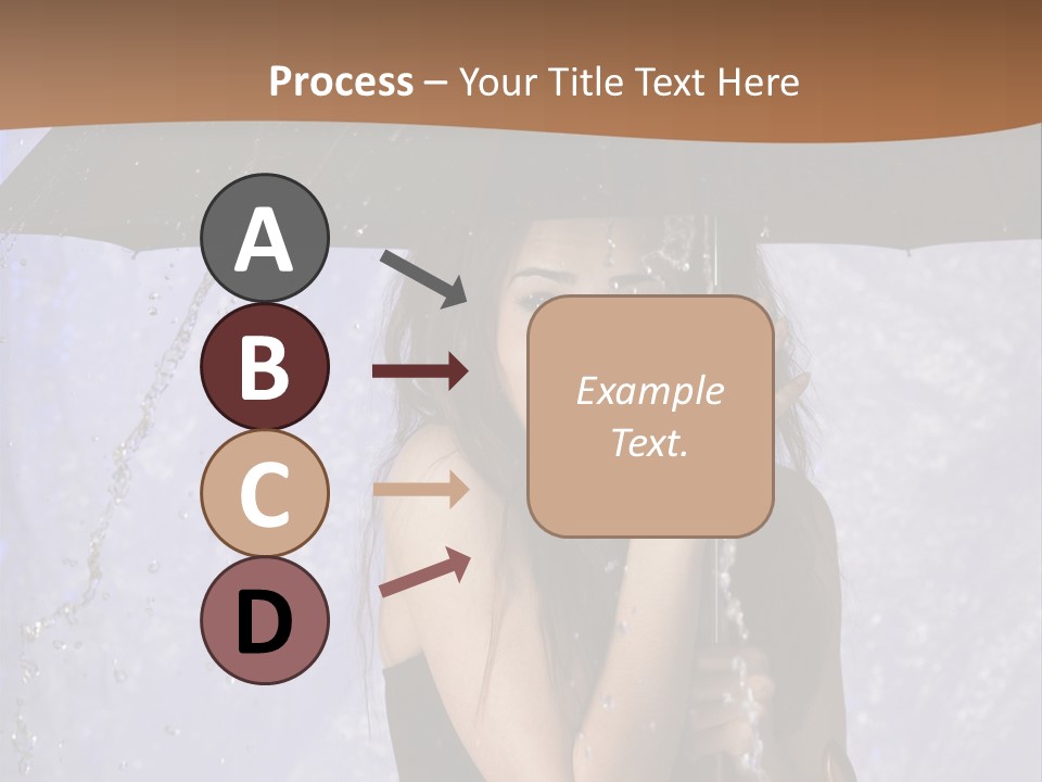 Wet Girl Meteorology PowerPoint Template