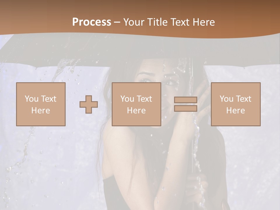 Wet Girl Meteorology PowerPoint Template
