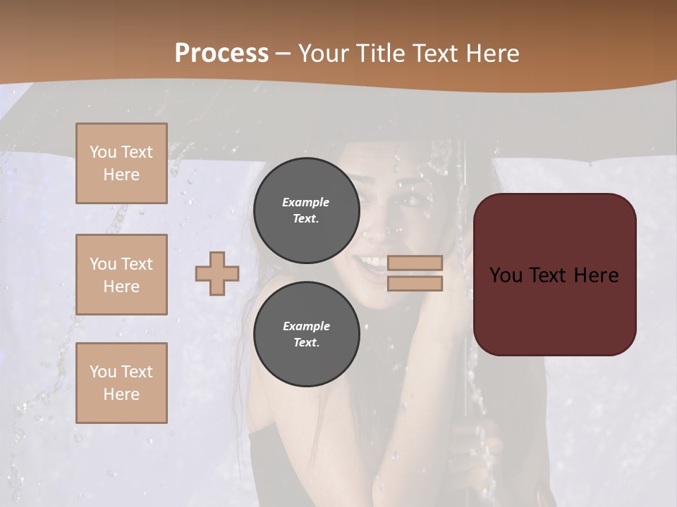 Wet Girl Meteorology PowerPoint Template