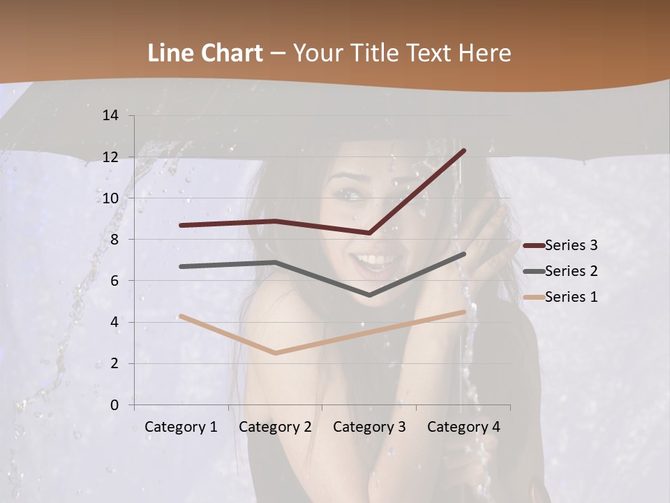 Wet Girl Meteorology PowerPoint Template
