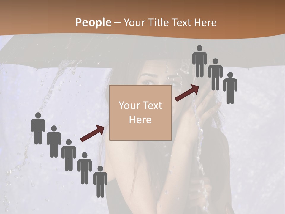 Wet Girl Meteorology PowerPoint Template