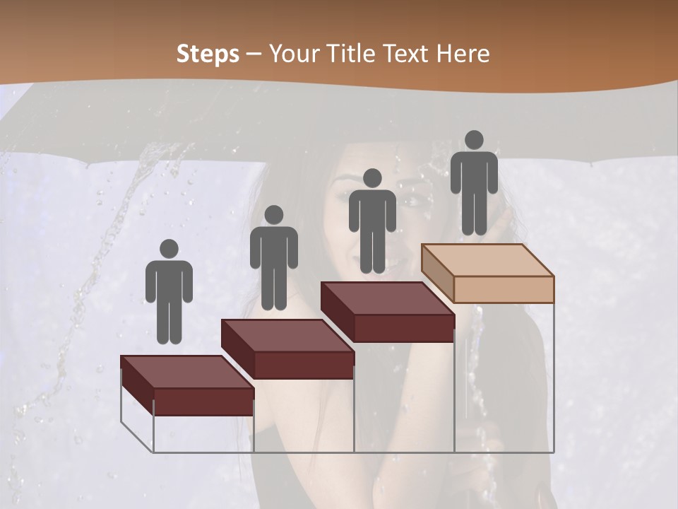 Wet Girl Meteorology PowerPoint Template