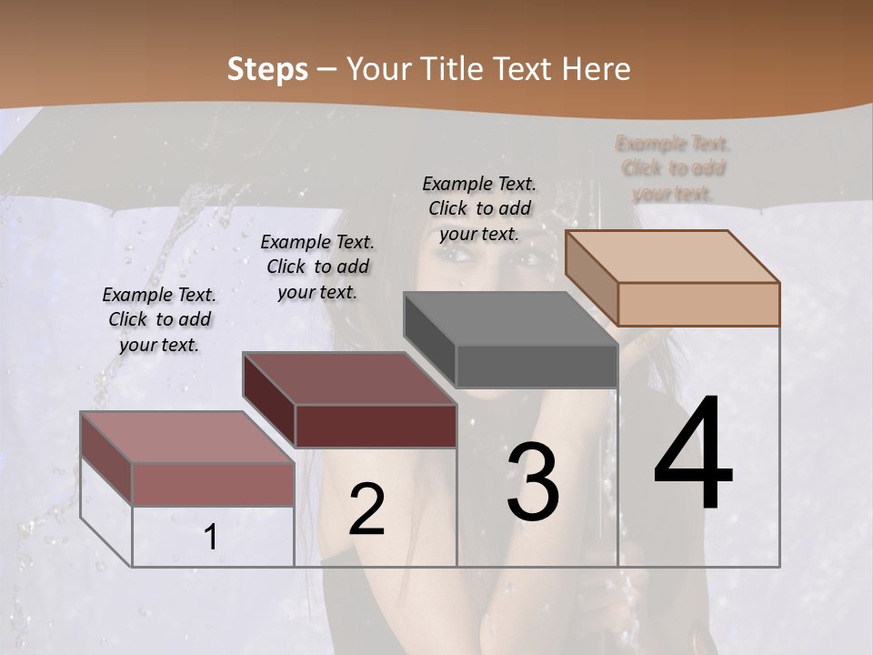 Wet Girl Meteorology PowerPoint Template