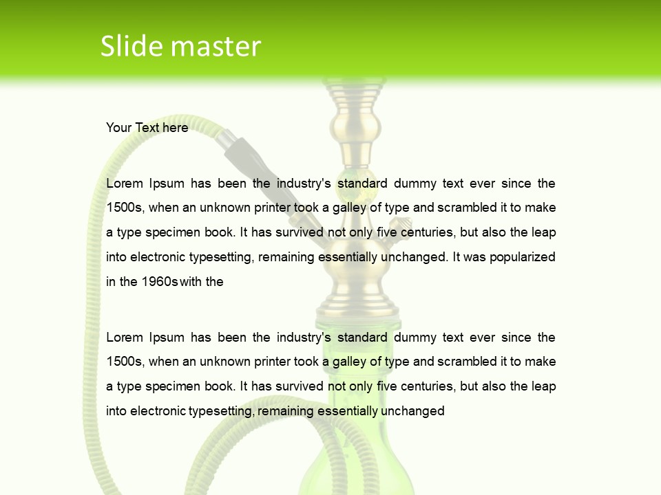 Water Arabia Turkish PowerPoint Template