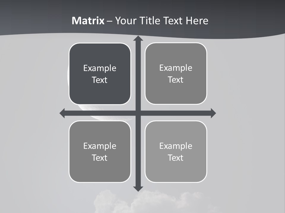 Crater Lunar White PowerPoint Template