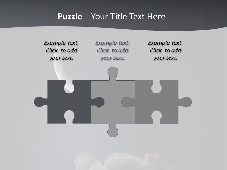 Crater Lunar White PowerPoint Template