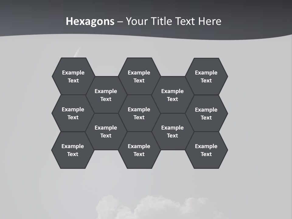 Crater Lunar White PowerPoint Template