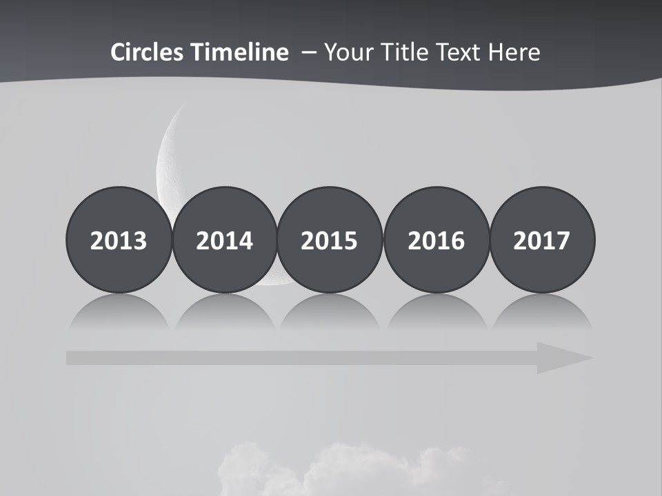Crater Lunar White PowerPoint Template
