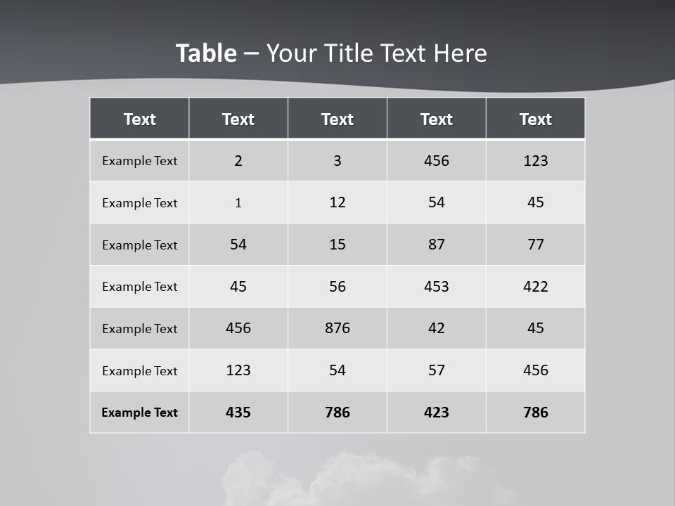 Crater Lunar White PowerPoint Template