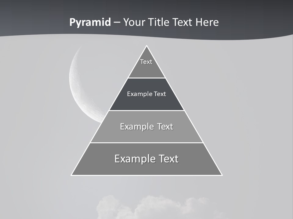 Crater Lunar White PowerPoint Template