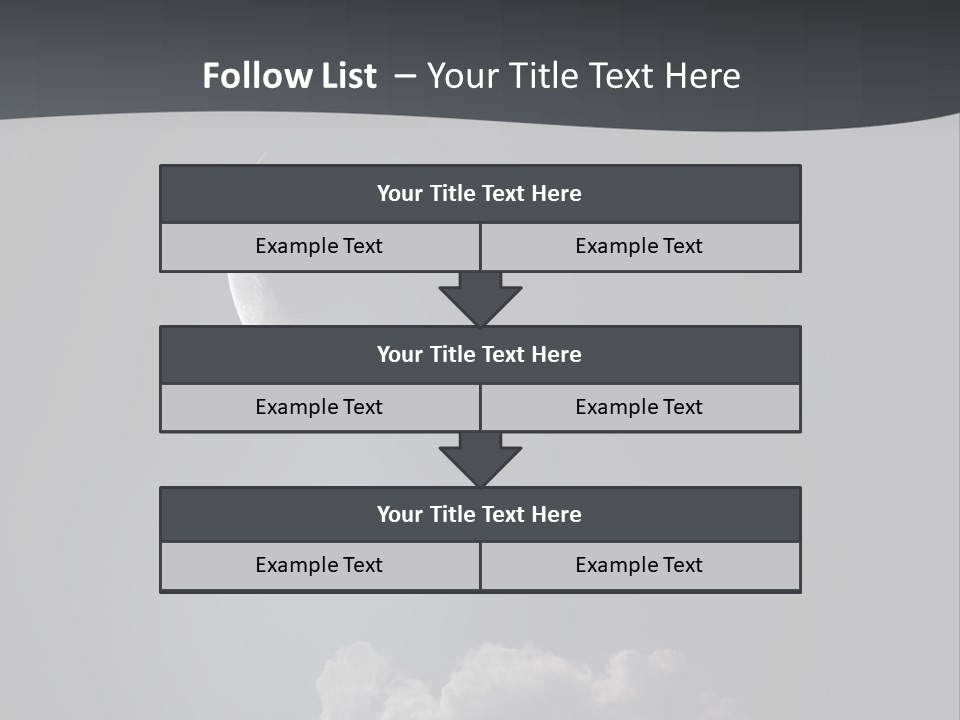 Crater Lunar White PowerPoint Template