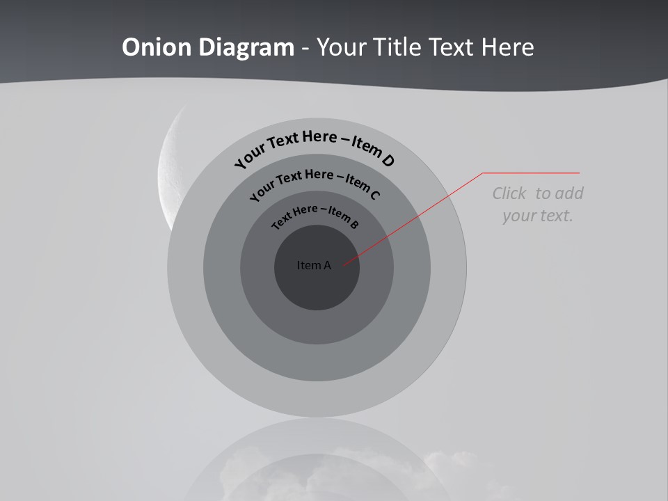 Crater Lunar White PowerPoint Template
