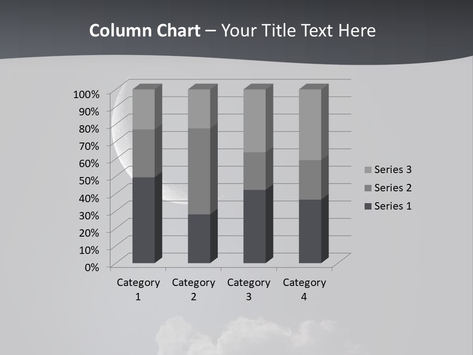 Crater Lunar White PowerPoint Template
