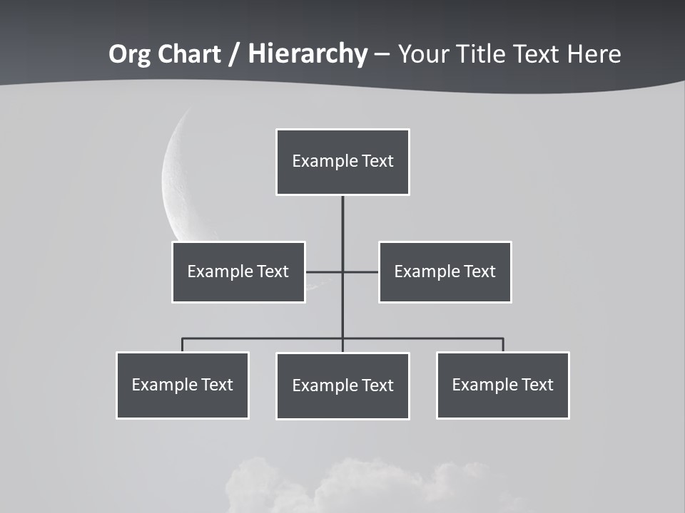 Crater Lunar White PowerPoint Template