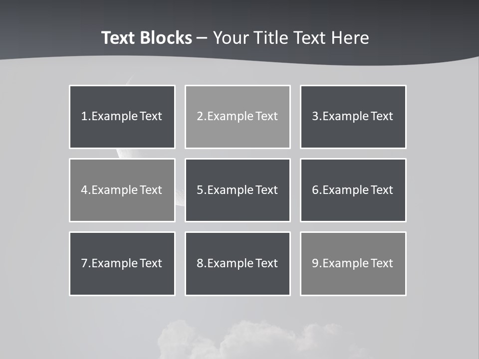 Crater Lunar White PowerPoint Template