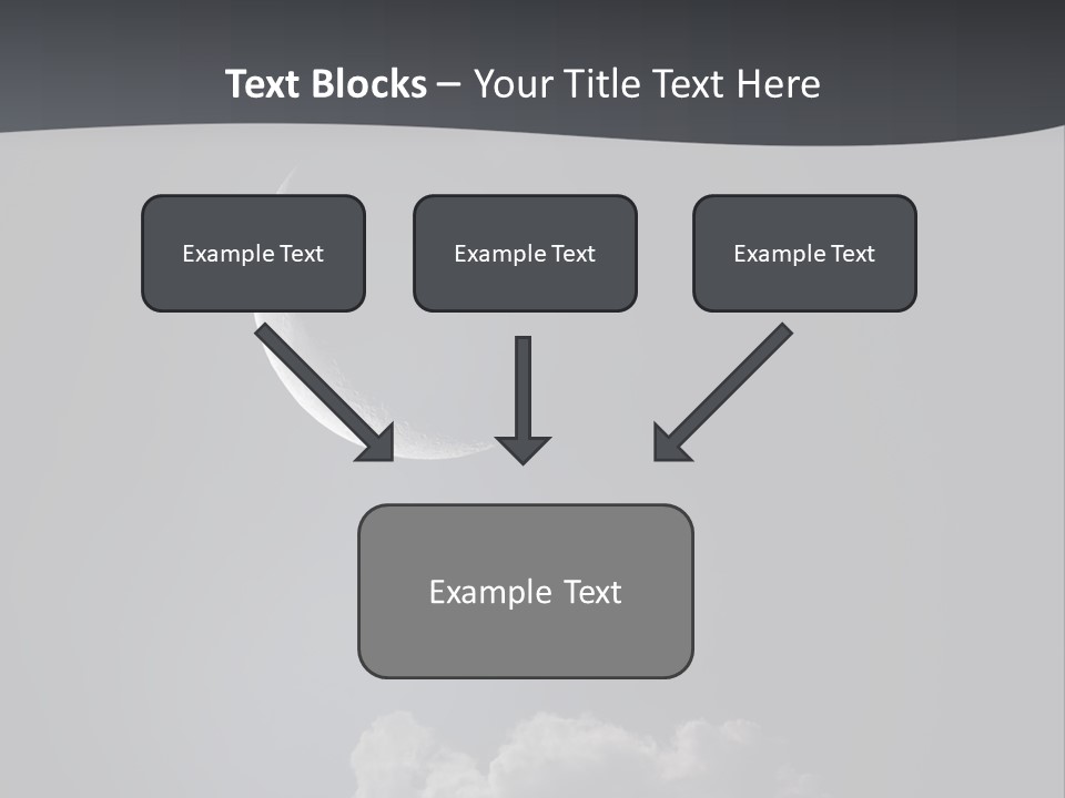 Crater Lunar White PowerPoint Template