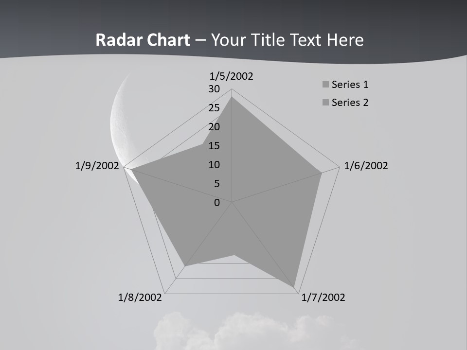 Crater Lunar White PowerPoint Template
