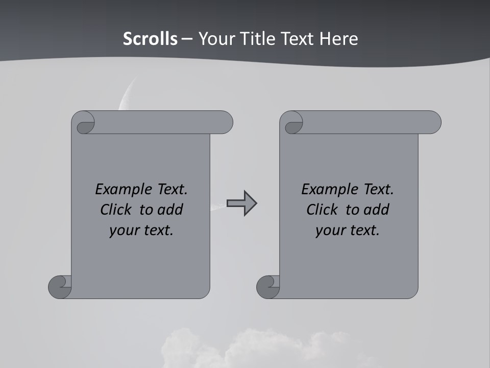 Crater Lunar White PowerPoint Template