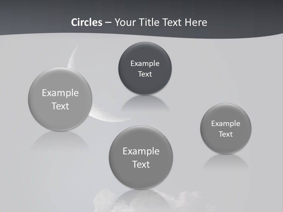 Crater Lunar White PowerPoint Template