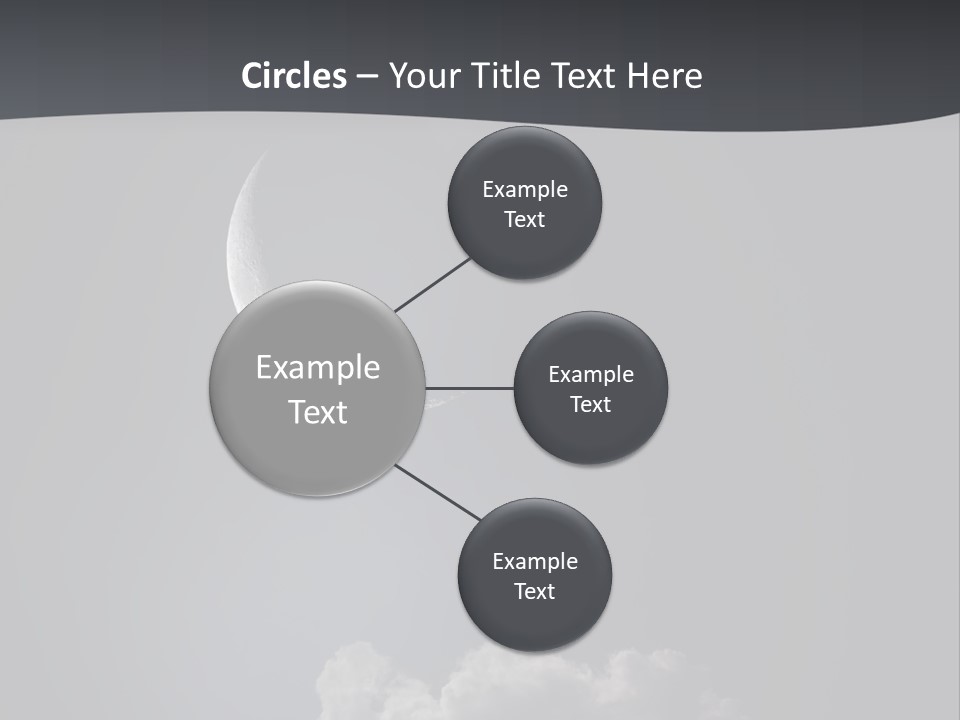Crater Lunar White PowerPoint Template