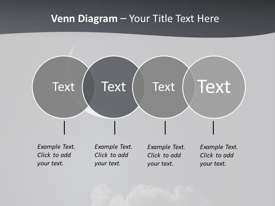 Crater Lunar White PowerPoint Template