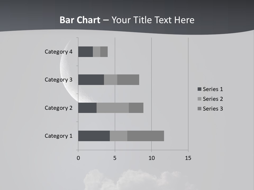 Crater Lunar White PowerPoint Template