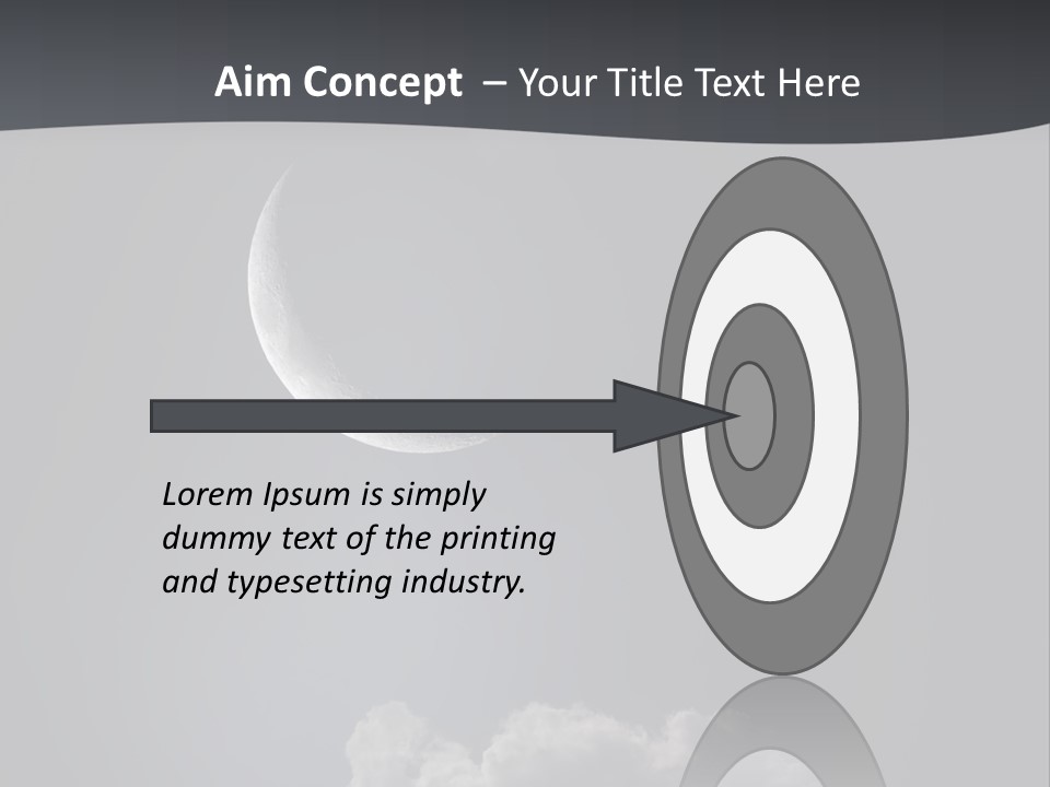 Crater Lunar White PowerPoint Template