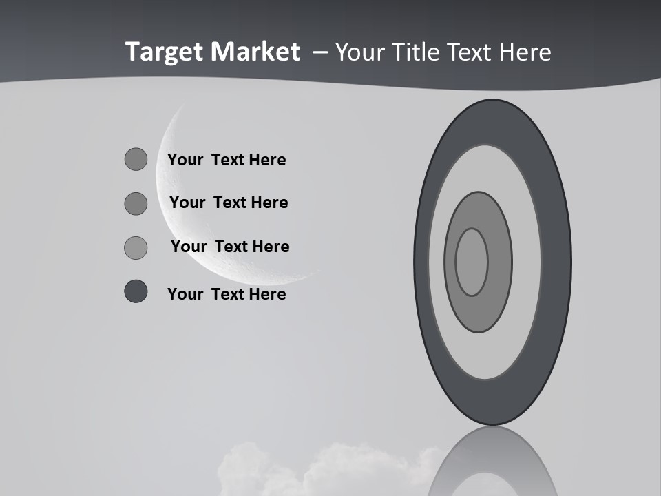 Crater Lunar White PowerPoint Template