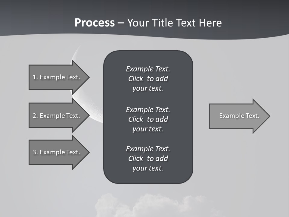 Crater Lunar White PowerPoint Template