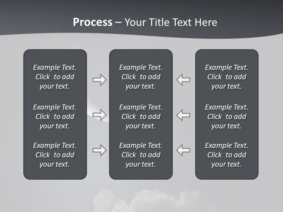 Crater Lunar White PowerPoint Template