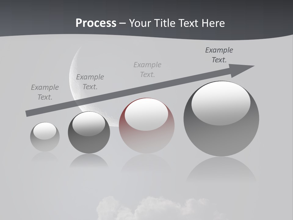 Crater Lunar White PowerPoint Template
