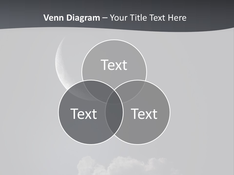 Crater Lunar White PowerPoint Template