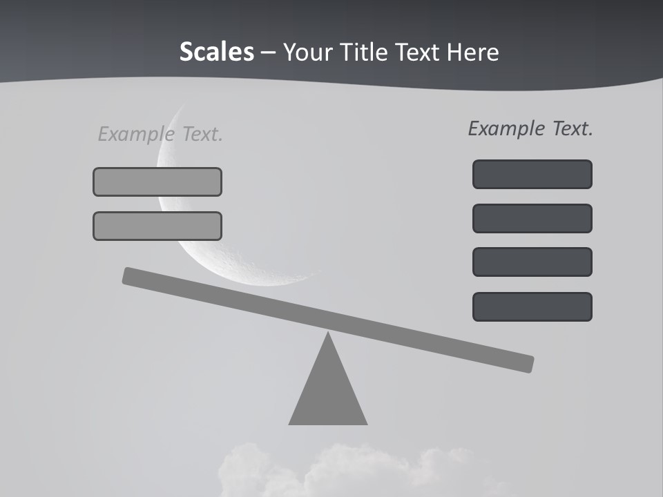 Crater Lunar White PowerPoint Template