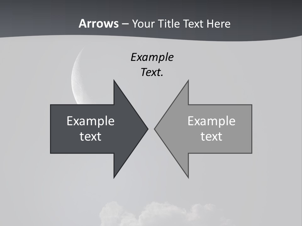 Crater Lunar White PowerPoint Template