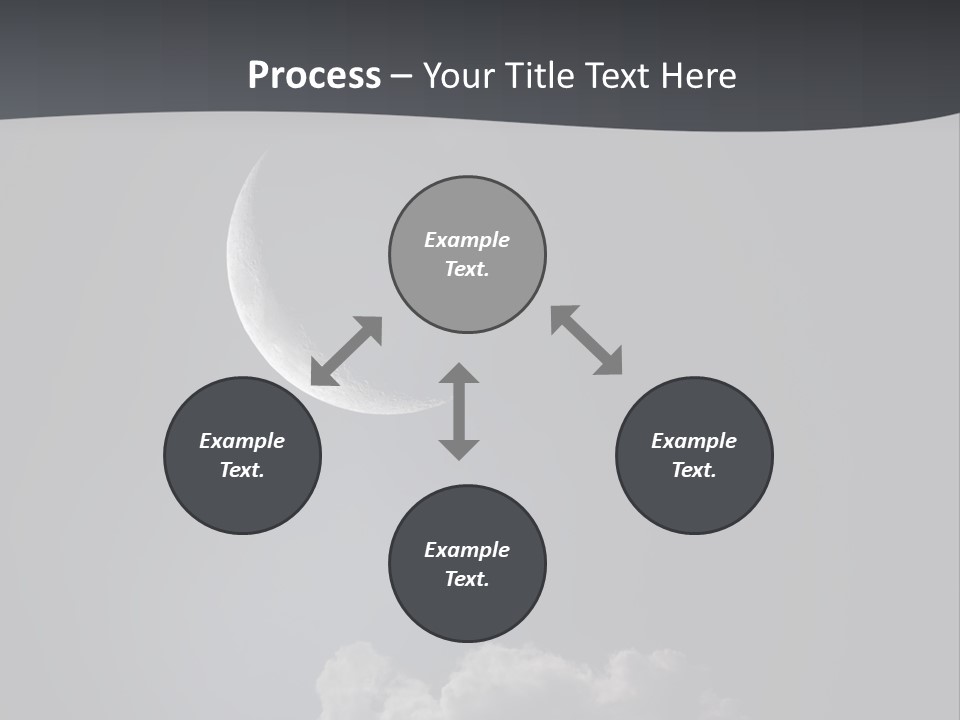 Crater Lunar White PowerPoint Template