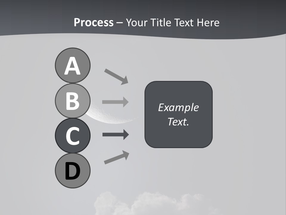 Crater Lunar White PowerPoint Template