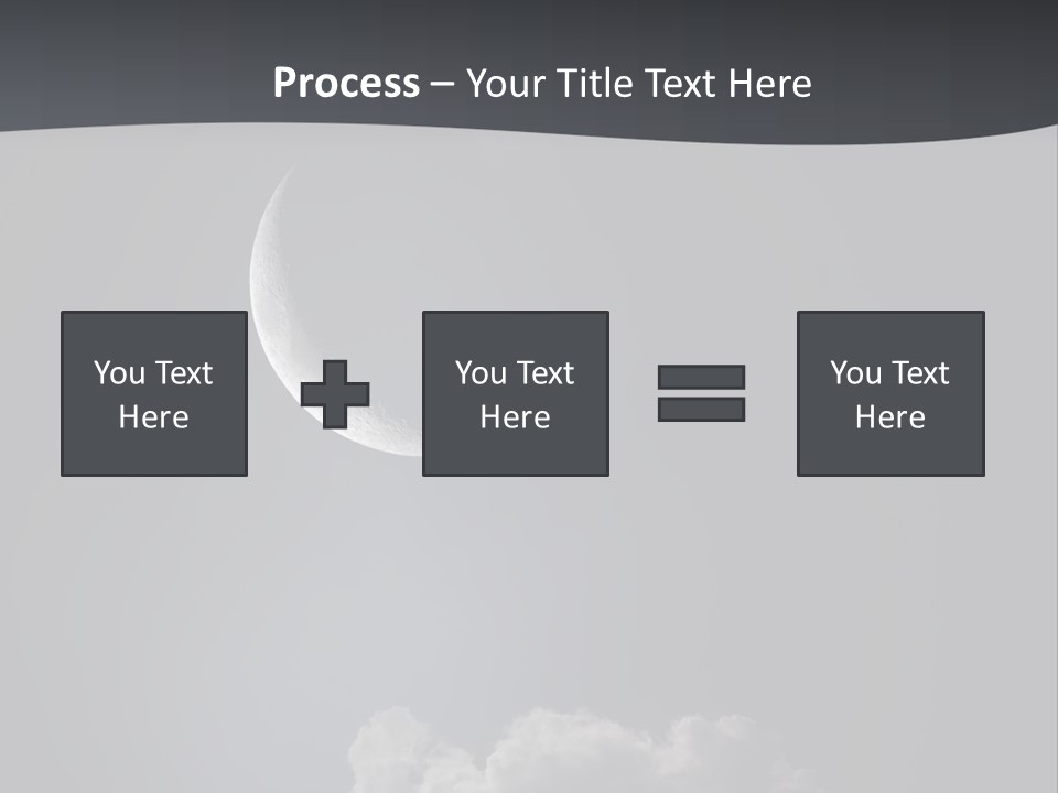 Crater Lunar White PowerPoint Template