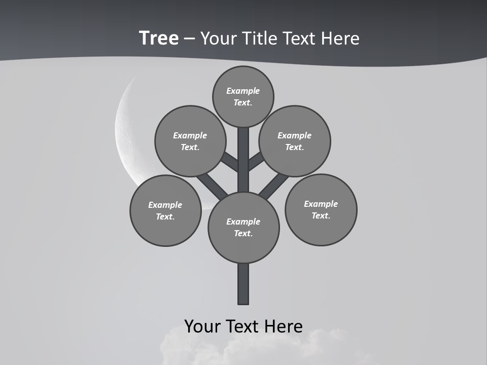 Crater Lunar White PowerPoint Template