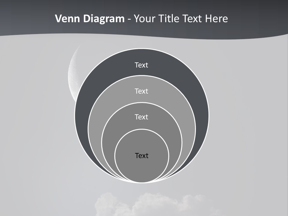 Crater Lunar White PowerPoint Template